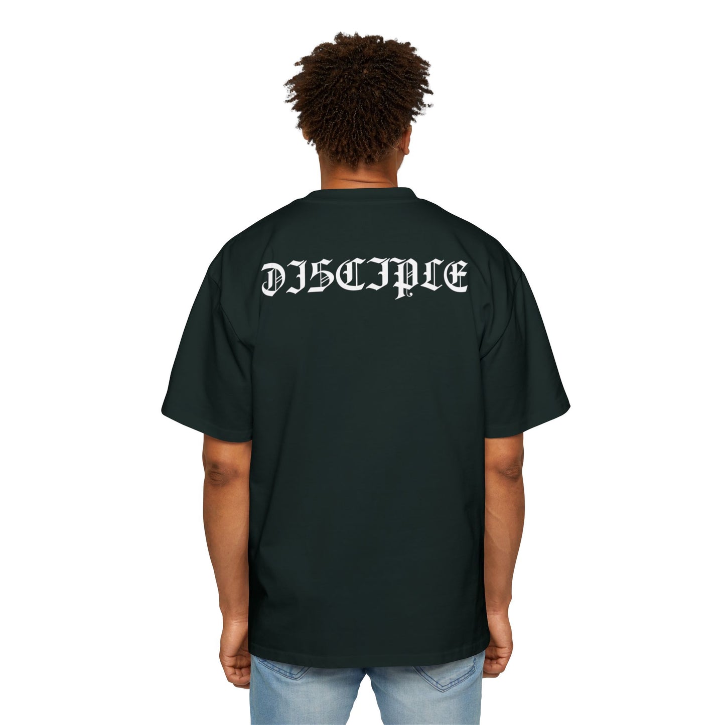 A Spiritual Warfare Men's Heavy Oversized Tee
