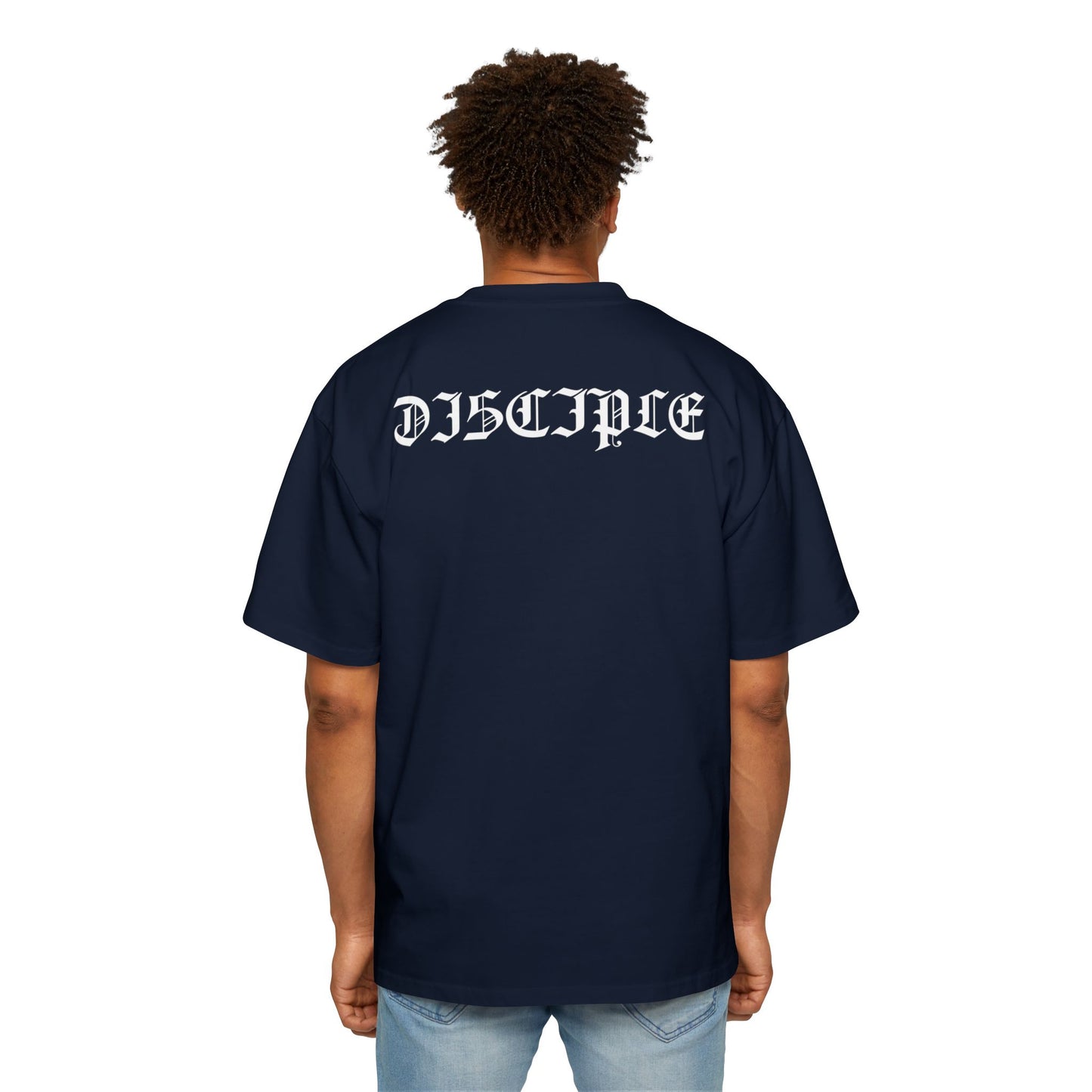A Spiritual Warfare Men's Heavy Oversized Tee