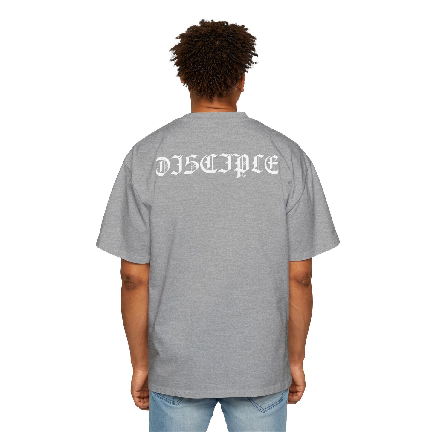 A Spiritual Warfare Men's Heavy Oversized Tee