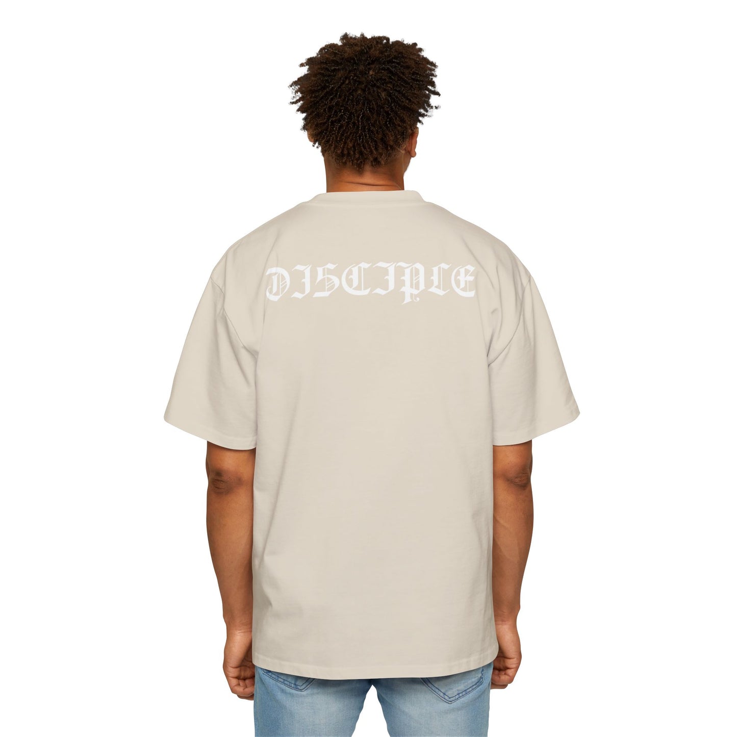 A Spiritual Warfare Men's Heavy Oversized Tee