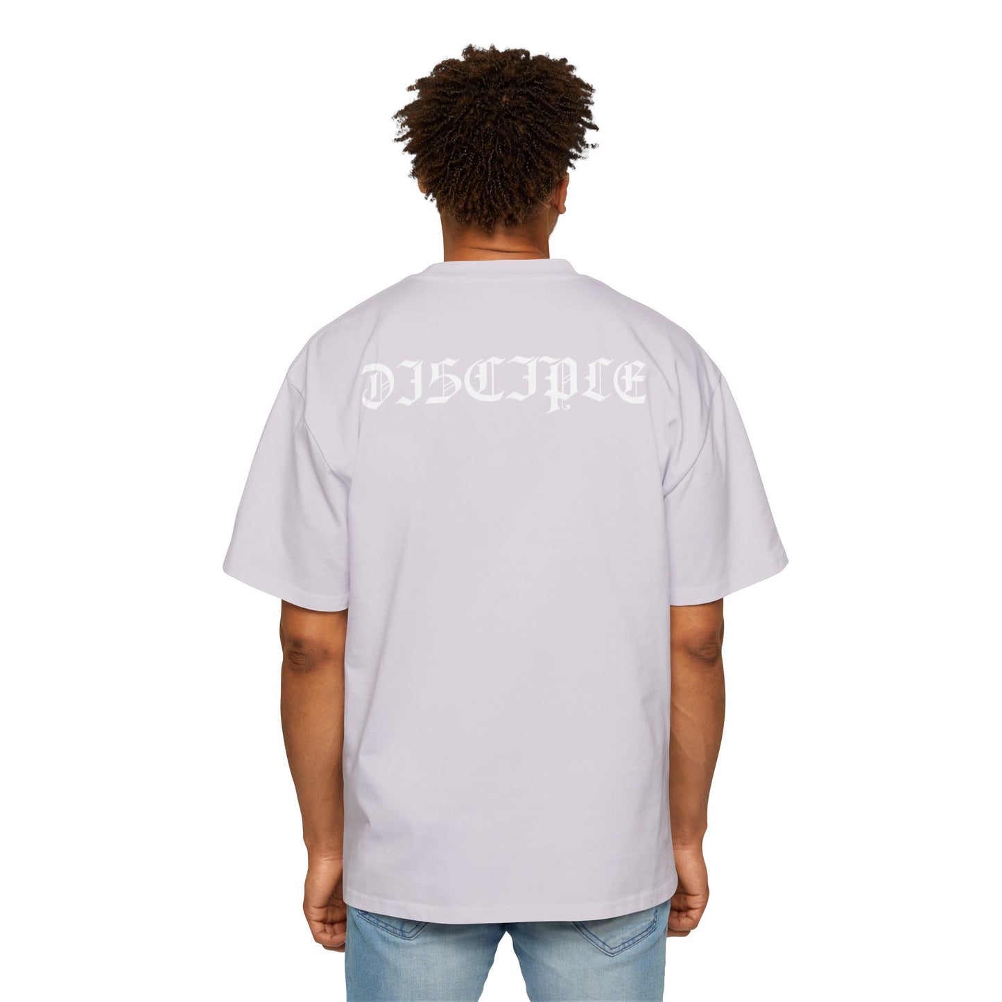 A Spiritual Warfare Men's Heavy Oversized Tee