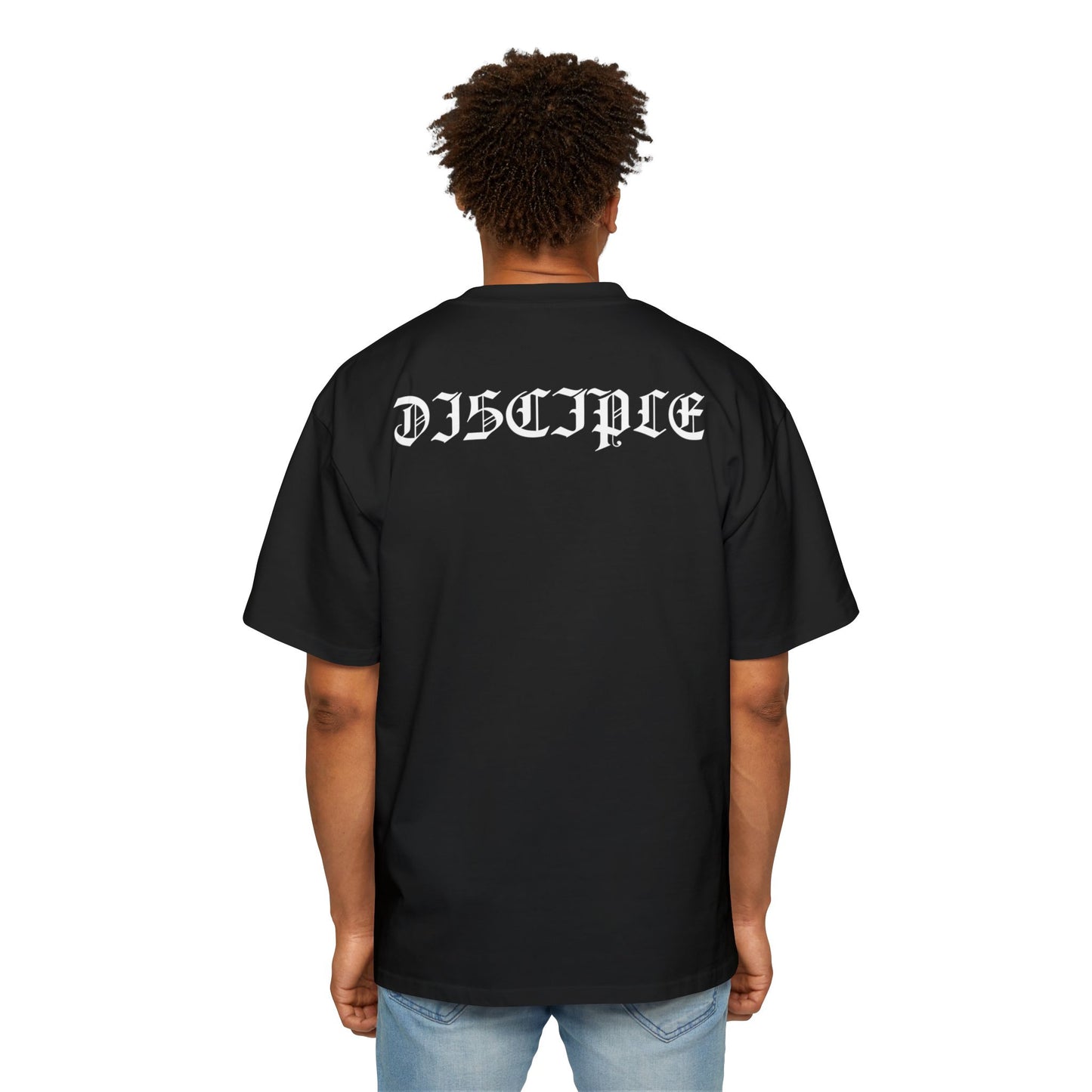 A Spiritual Warfare Men's Heavy Oversized Tee
