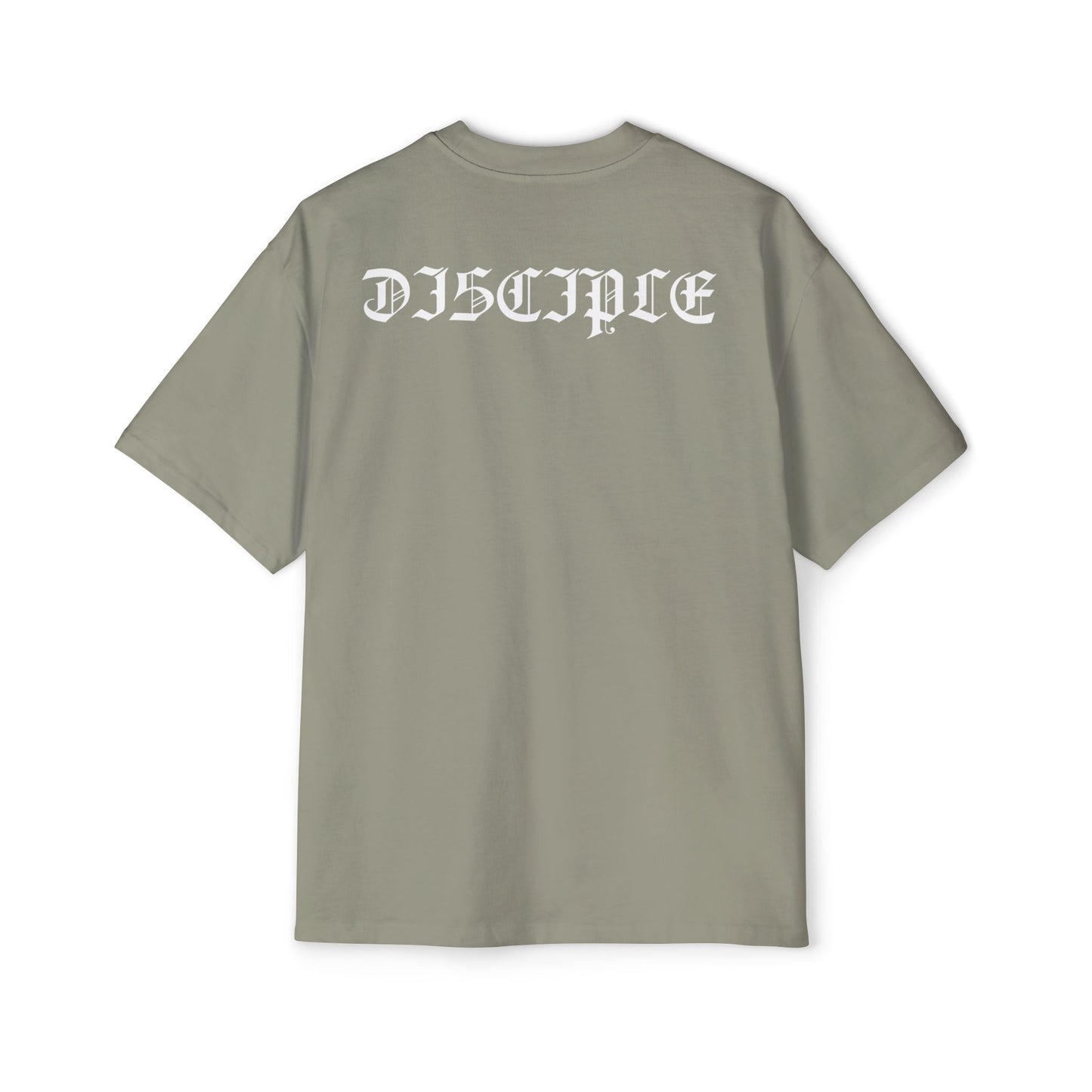 A Spiritual Warfare Men's Heavy Oversized Tee