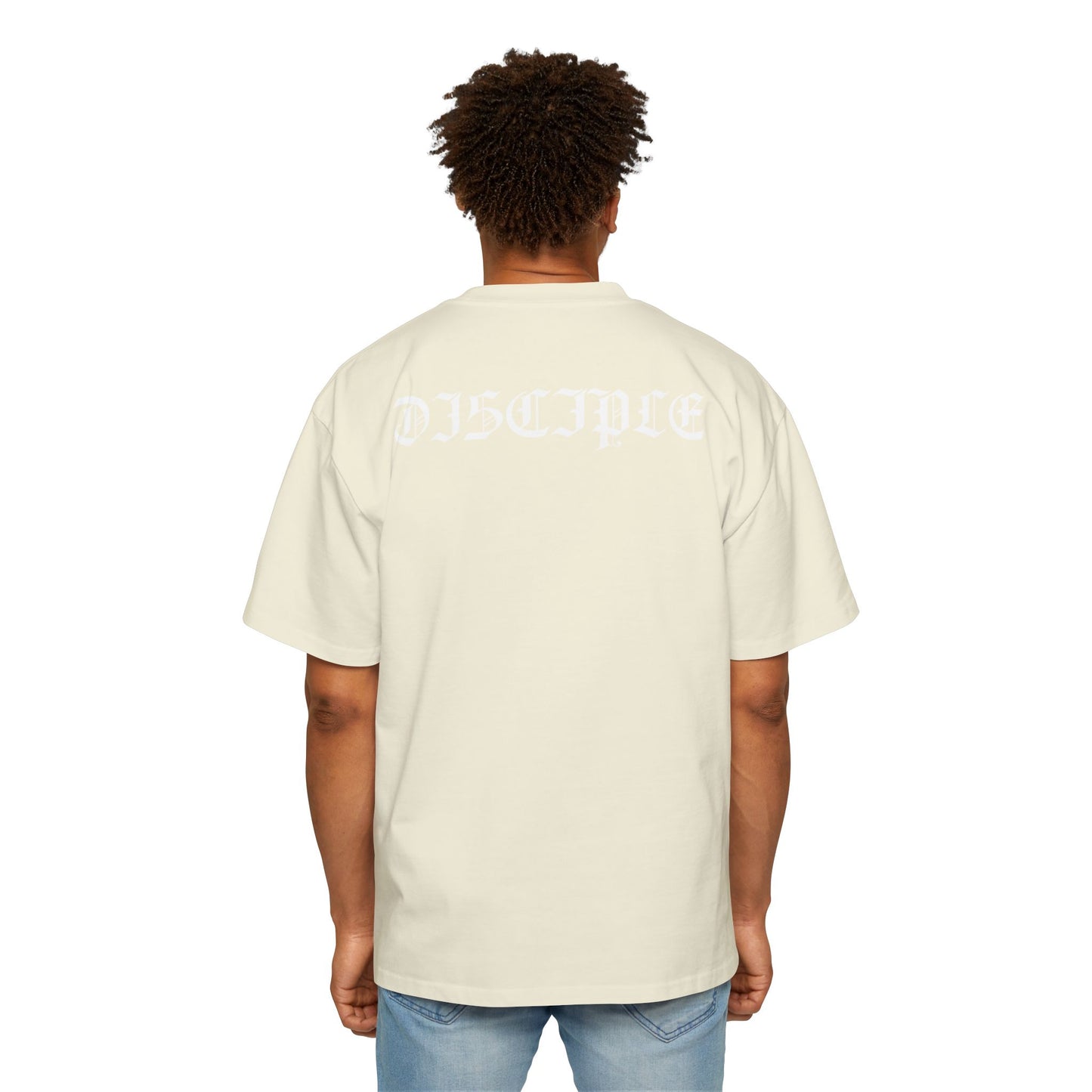 A Spiritual Warfare Men's Heavy Oversized Tee