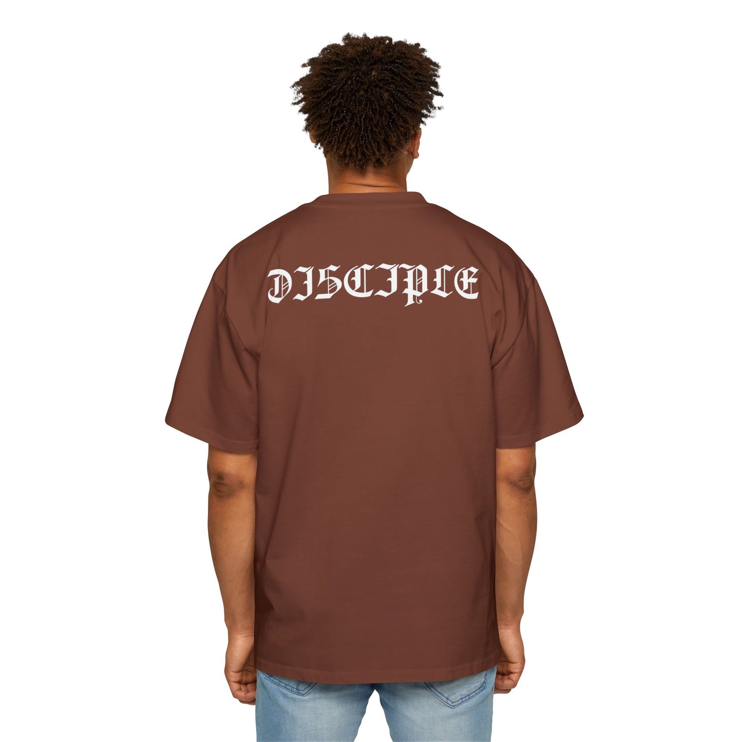 A Spiritual Warfare Men's Heavy Oversized Tee