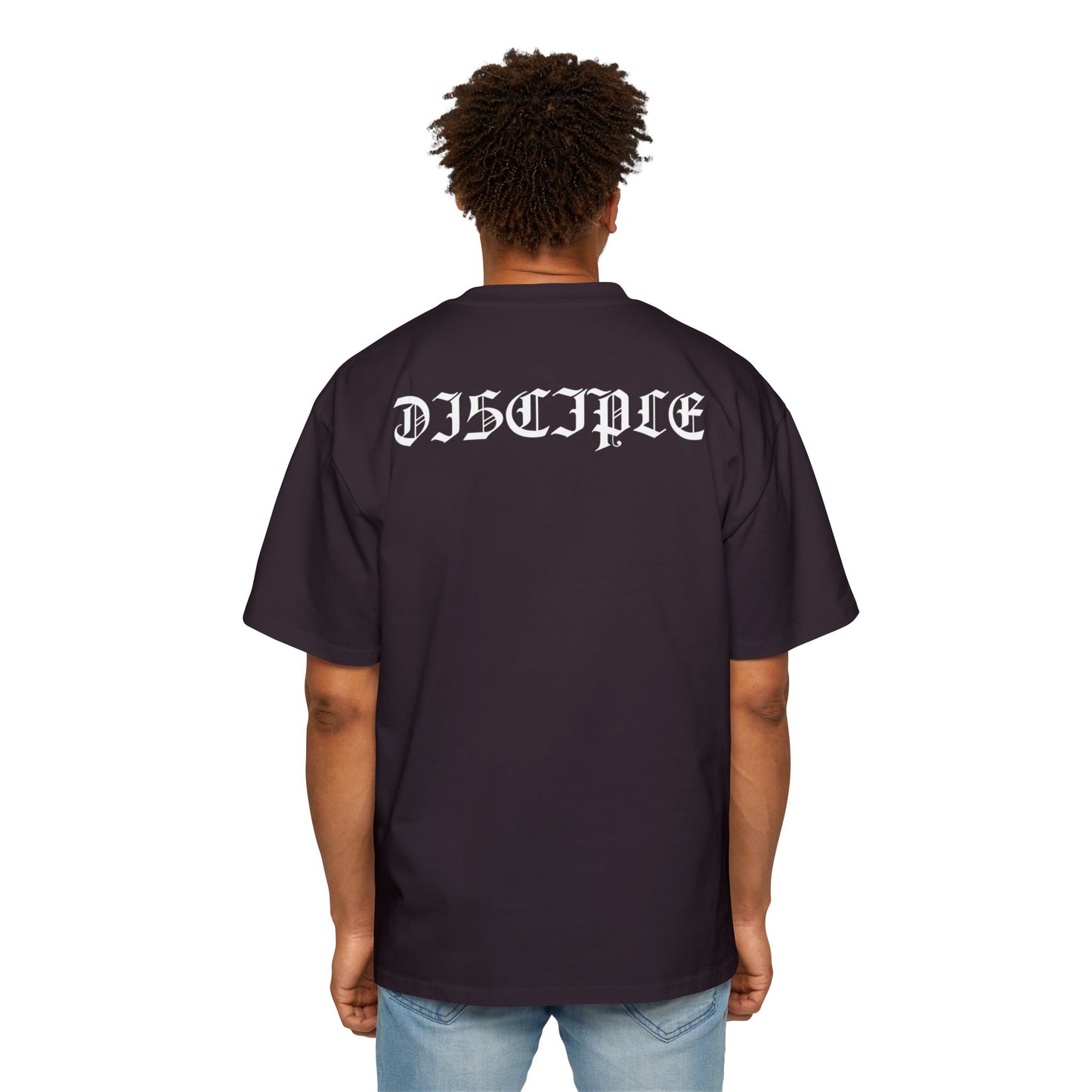 A Spiritual Warfare Men's Heavy Oversized Tee