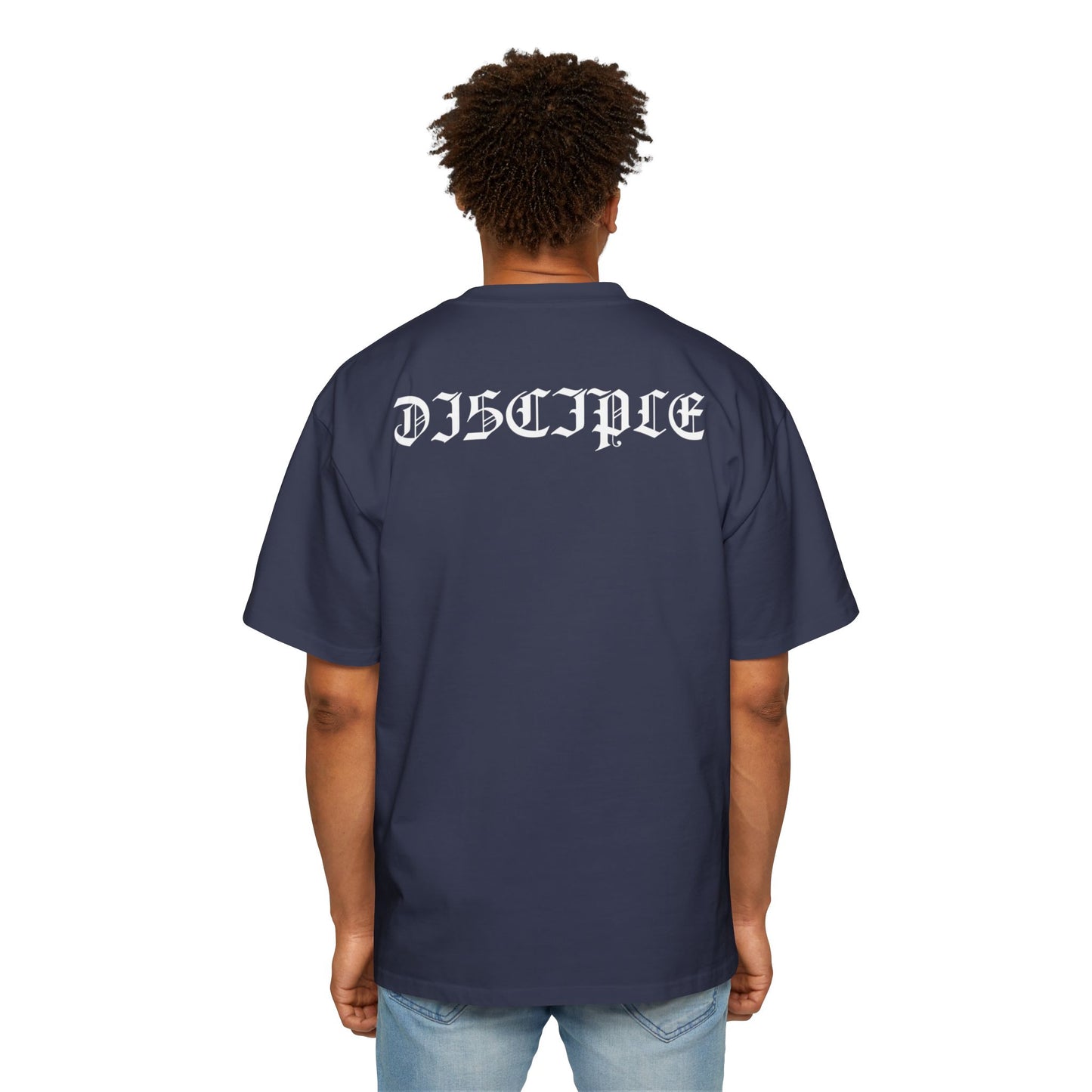 A Spiritual Warfare Men's Heavy Oversized Tee