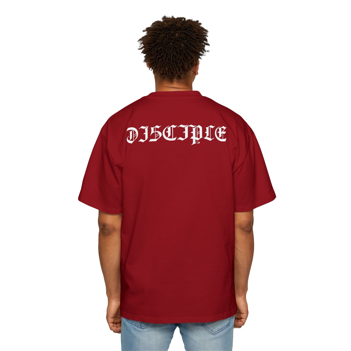 A Spiritual Warfare Men's Heavy Oversized Tee