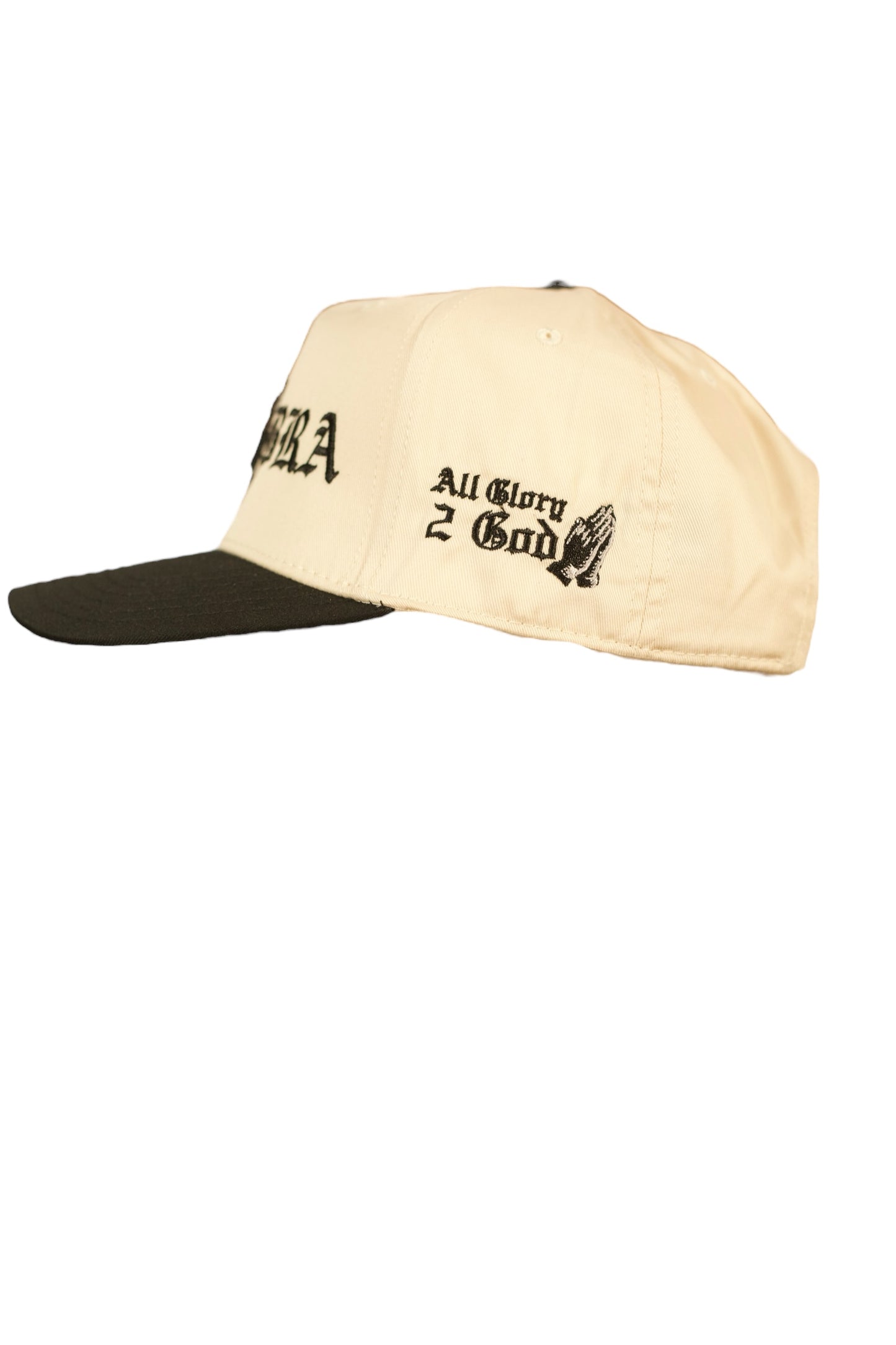 AG PaLAbra Hat, beige and black ball cap