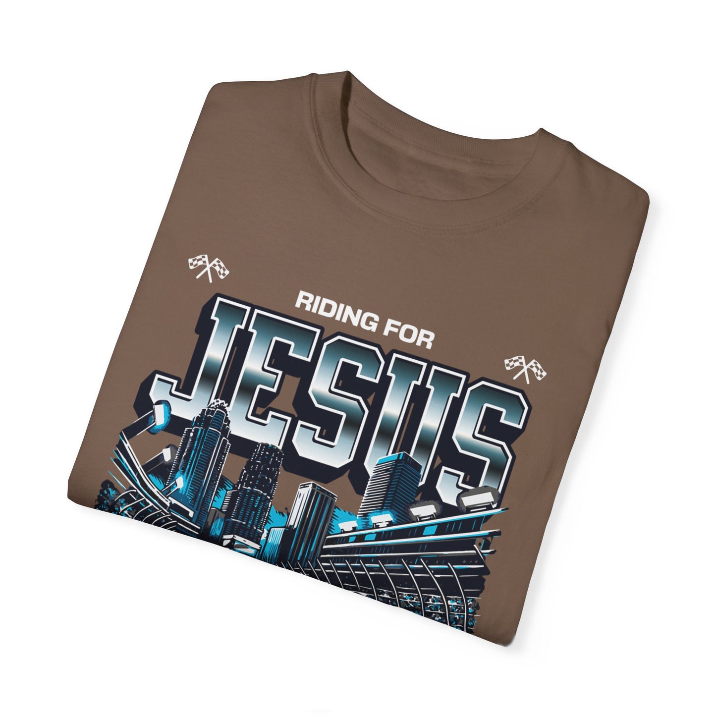 Riding for Jesus Unisex Garment-Dyed T-shirt