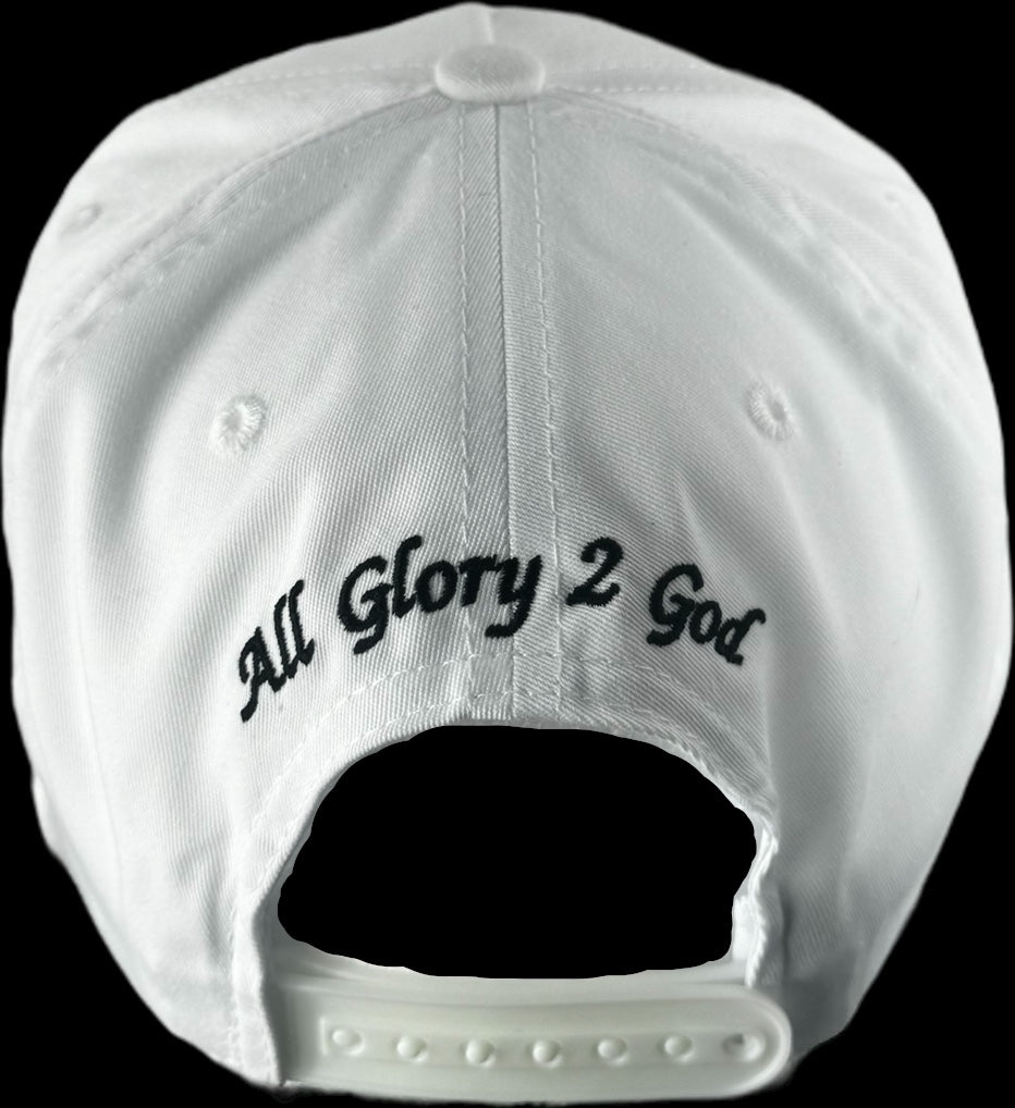 Praying Golf Cap/Hat (White)